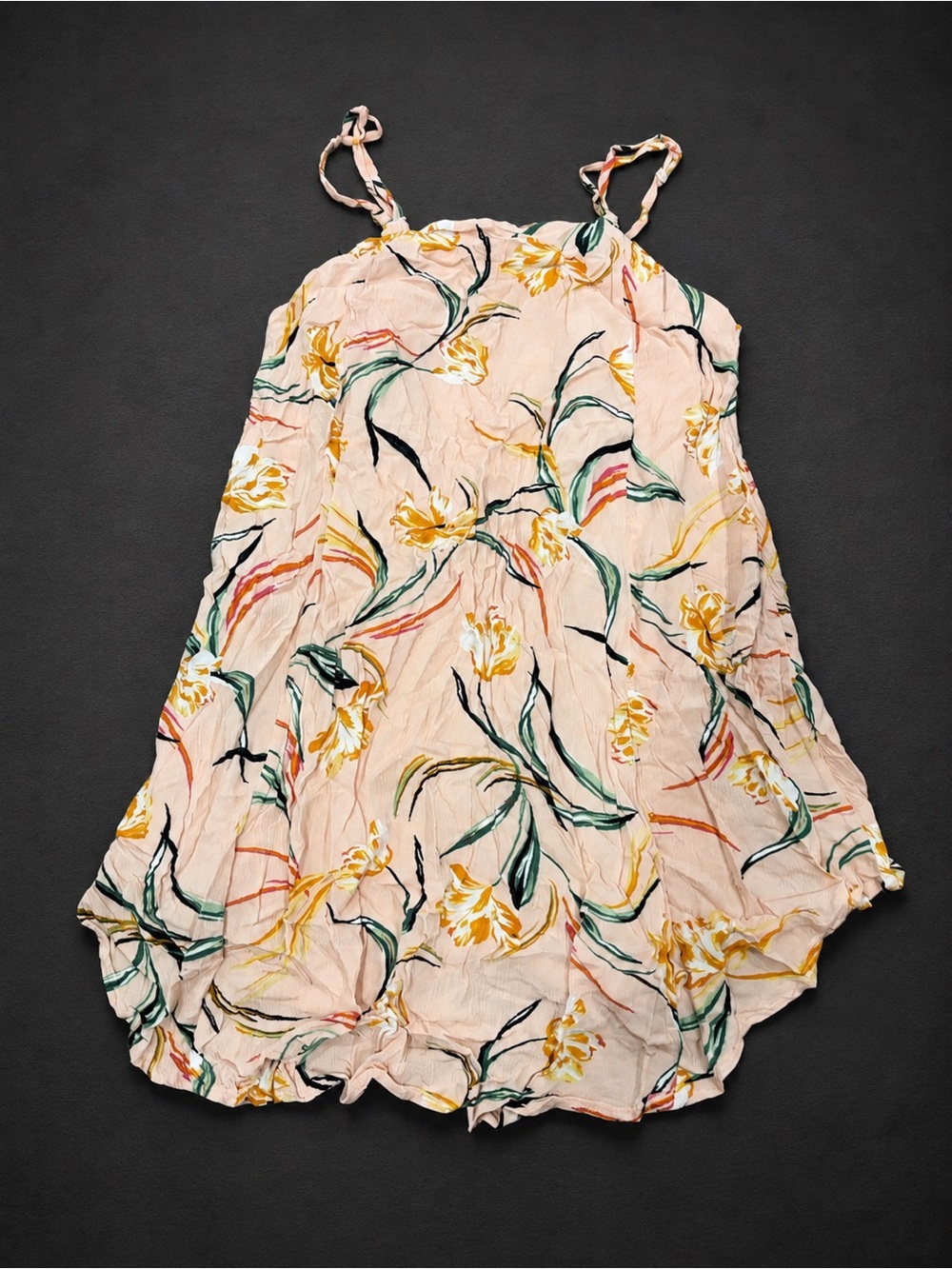 O'Neill Pink Floral Spaghetti-Strap Mini Dress